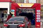 常州中石化FX-11-7雙風(fēng)機(jī)7刷電腦洗車機(jī)設(shè)備交付使用，現(xiàn)場(chǎng)排起來了長(zhǎng)龍。