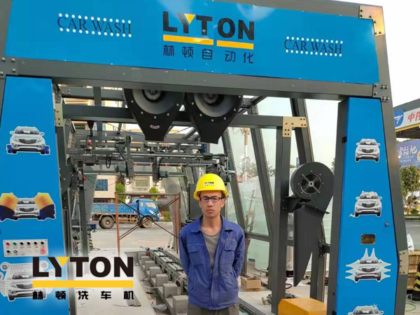 提前布局，拓客引流！華南湛江吳川電力加油站選配林頓FX11型隧道式全自動(dòng)洗車機(jī)